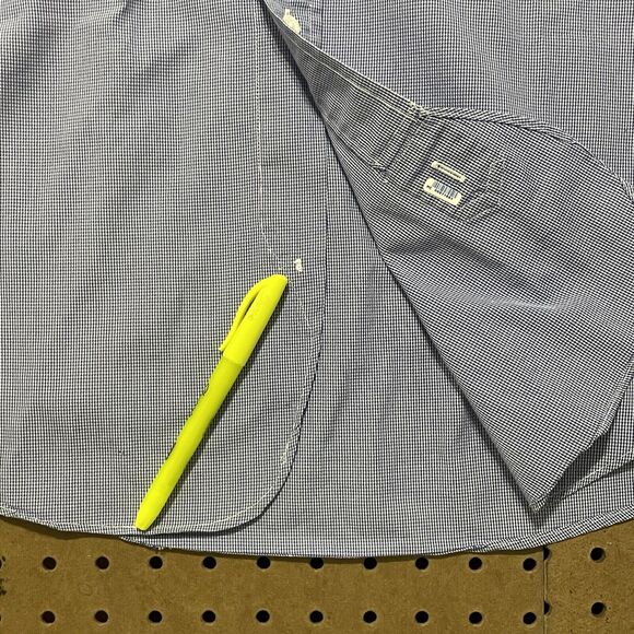 Brooks Brothers Black Fleece Button Down Shirt Mens M Blue Plaid Thom Browne BB0 - Picture 5 of 9